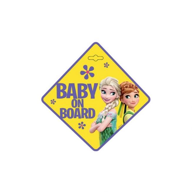 Sticker bébé à bord Reine des Neiges