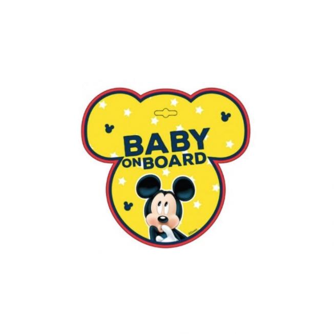 Sticker bébé à bord Mickey
