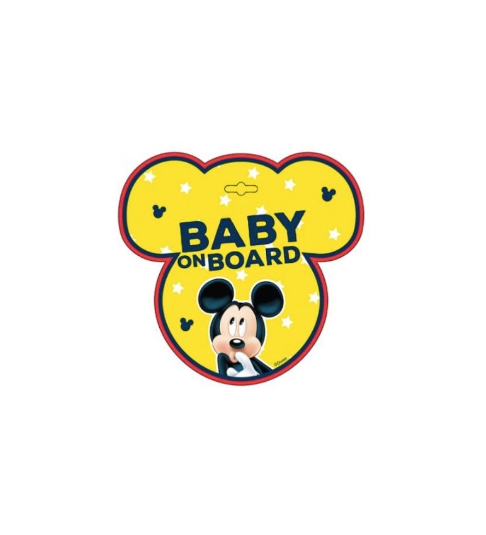 Sticker bébé à bord Mickey