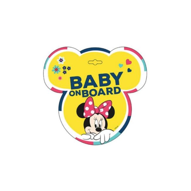 Sticker bébé à bord Minnie