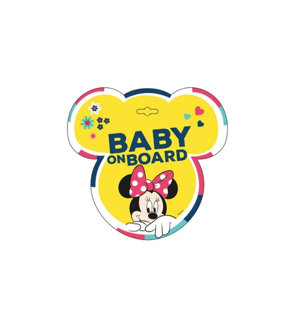 Sticker bébé à bord Minnie