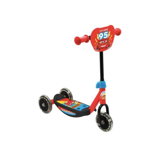 Trottinette 3 roues Cars rouge