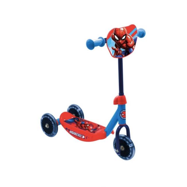 Trottinette 3 roues Spider-Man bleu et rouge