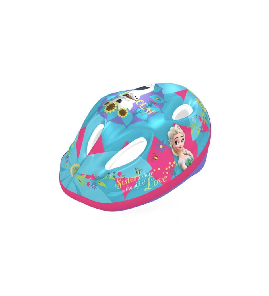 Casque velo reine des neige bleu et rose (1)