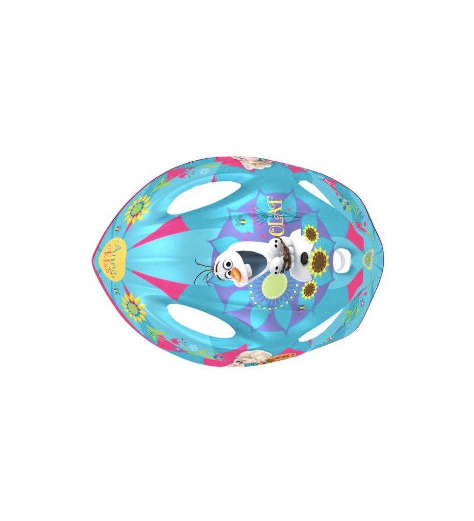 Casque velo reine des neige bleu et rose (2)