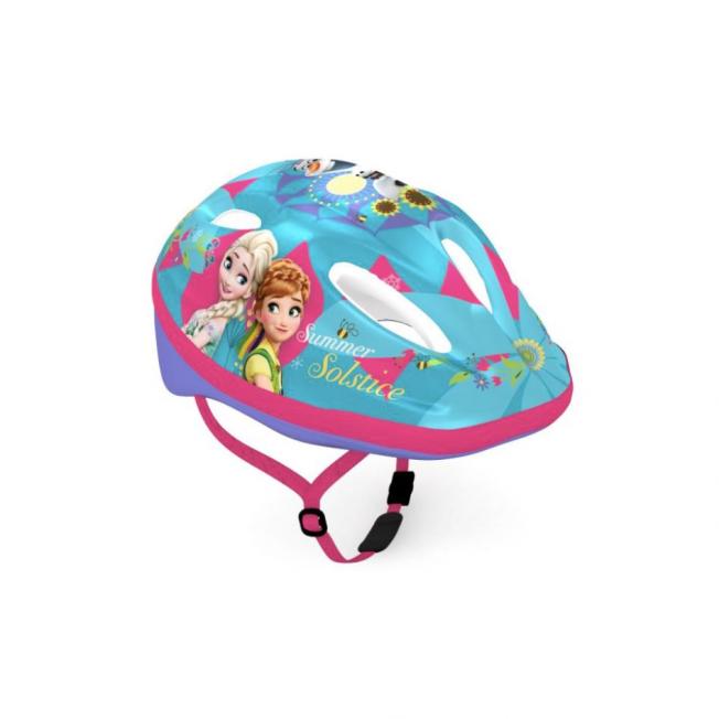 Casque velo reine des neige bleu et rose