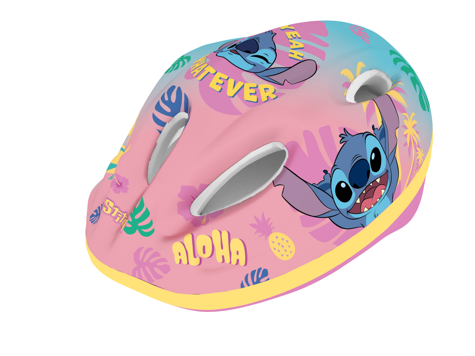 Casque vélo stitch rose et bleu4